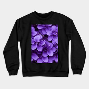 Beautiful Violet Flowers, for all those who love nature #124 Crewneck Sweatshirt